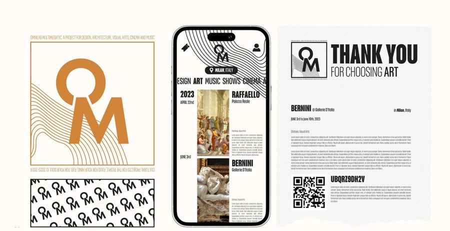 Omnilab Multimediatic logo and app mockup