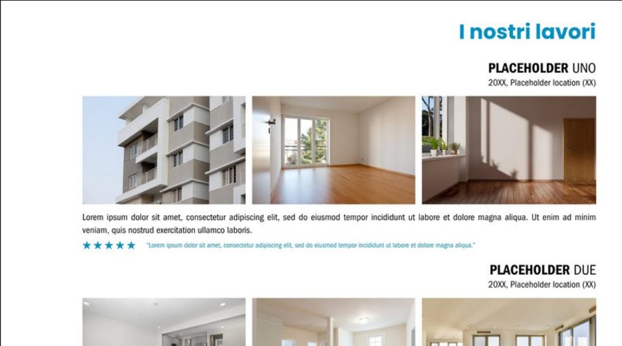 Website mockup for a construction and renovation contractor